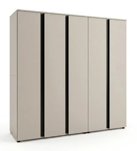 Garderobenschrank Kleiderschrank Amara | Kaschmir | 2-teilig