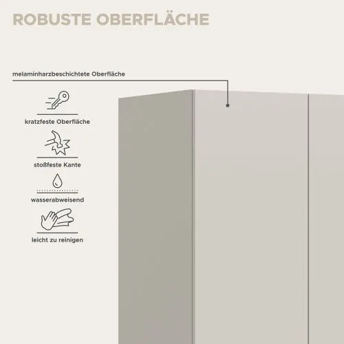Garderobenschrank Kleiderschrank Kopenhagen | 2-türig | Kaschmir
