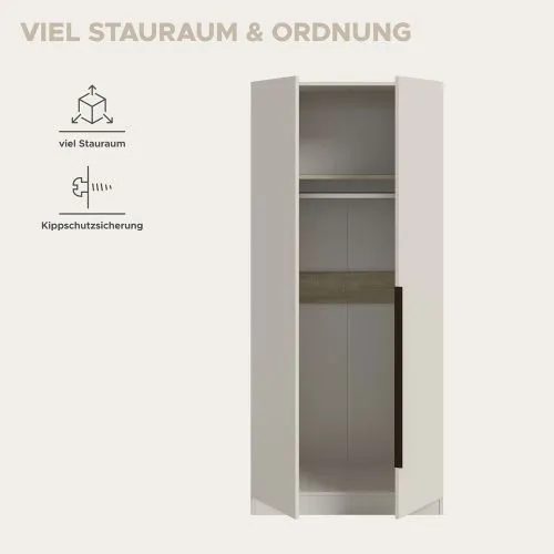 Garderobenschrank Kleiderschrank Kopenhagen | 2-türig | Kaschmir