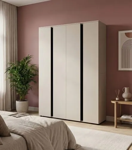 Garderobenschrank Kleiderschrank Set Amara | Kaschmir