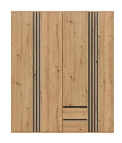 Garderobenschrank Kleiderschrank Tofta | 2-teilig | Artisan Eiche