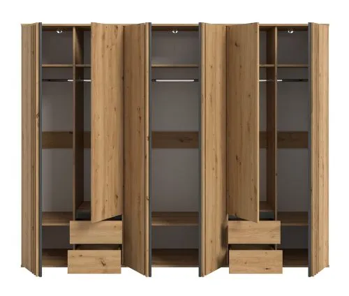 Garderobenschrank Kleiderschrank Tofta | 3-teilig | Artisan Eiche