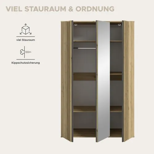 Garderobenschrank Kleiderschrank Tofta | 3-türig | Artisan Eiche