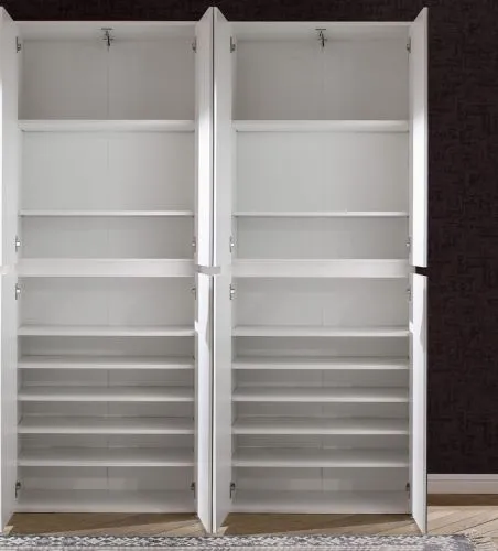 Garderobenschrank Mirror 2 | Kombination | weiß | 2-teilig