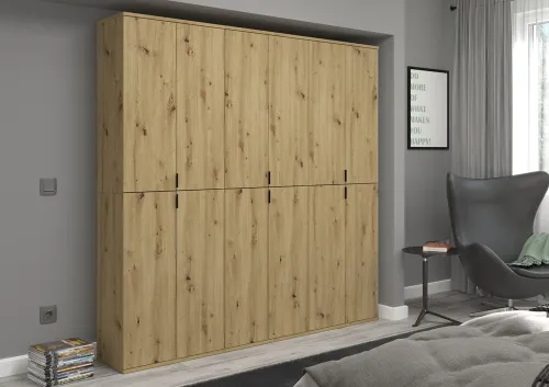 Garderobenschrank Projekt X 2 | Kombination | Artisan Eiche | 3-teilig