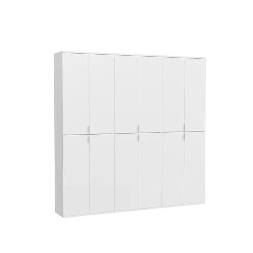 Garderobenschrank Projekt X 2 | Kombination | weiß Hochglanz 3-teilig