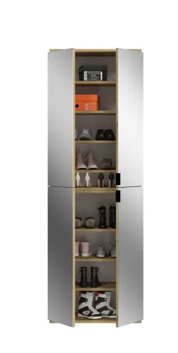 Garderobenschrank Projekt X | Kombination | Artisan Eiche | Spiegeltüren | 2-teilig