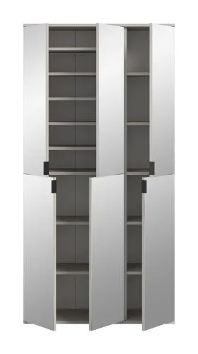 Garderobenschrank Set Projekt X | Kaschmir | Spiegeltüren | 2-teilig