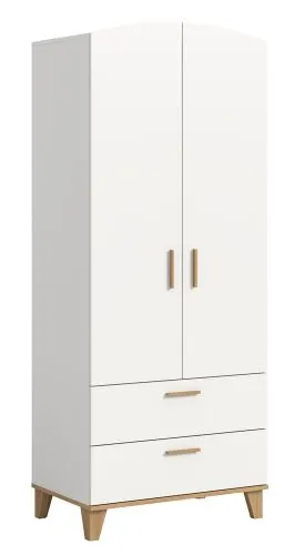 Garderobenschrank Stella | weiß / Artisan Eiche