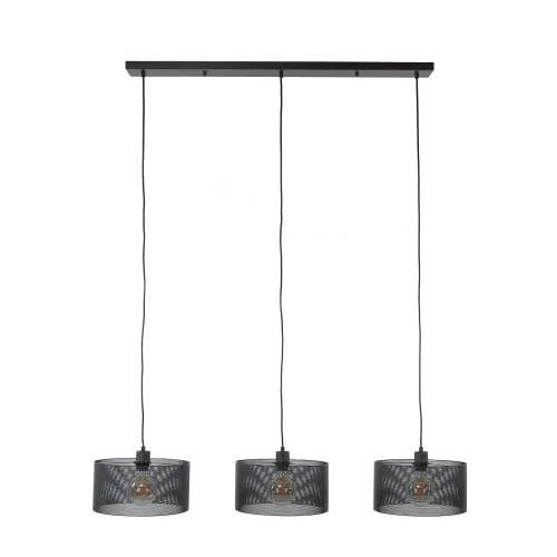 Hängelampe Kyan | 3 Leuchten | Metall | schwarz