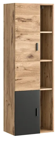 Hängeschrank groß Grado | Nox Oak / grau