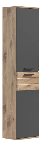 Hängeschrank groß Mason | Nox Oak / Basalt grau