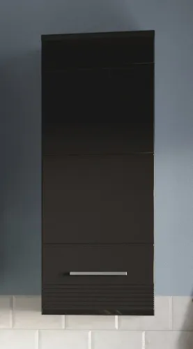 Hängeschrank Linus | schwarz Hochglanz