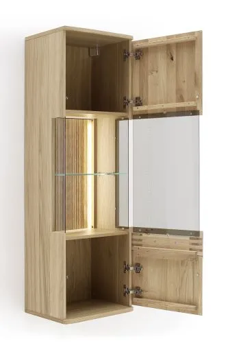 Hängevitrine Salvador | Eiche Bianco | ohne Beleuchtung