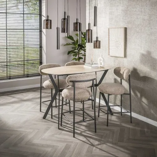 Hengelampe Vika | 9 Leuchten | Glas / Metall | Sienna Braun