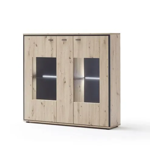 Highboard Buenos Aires | Balkeneiche | ohne Beleuchtung