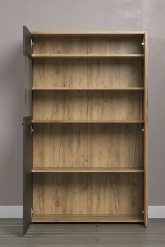 Highboard Esteban 1 | Anthrazit / Coast Evoke Oak