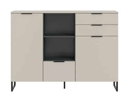 Highboard Noida | Kaschmir / schwarz