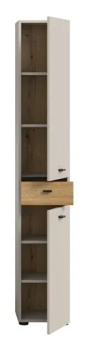 Hochschrank Aqua | Kaschmir / Evoke Oak
