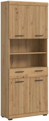 Hochschrank breit Scout | mit Schubkasten | Artisan Eiche