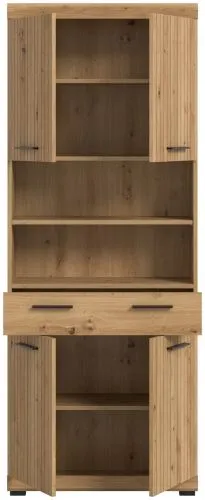 Hochschrank breit Scout | mit Schubkasten | Artisan Eiche