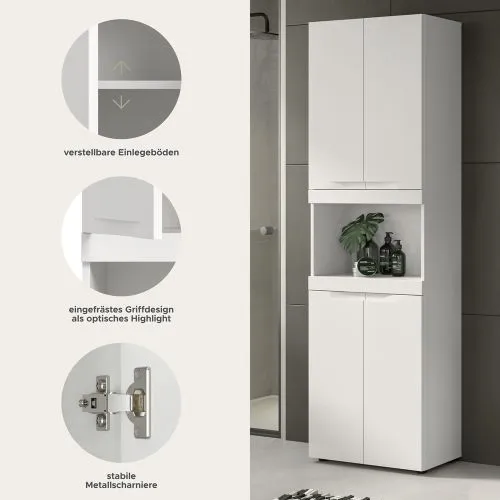 Hochschrank breit Viana | weiß