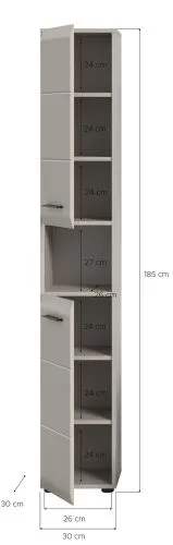 Hochschrank Ice | Kaschmir