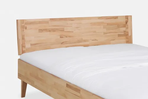 Holzbett massiv Atlanta | Wildeiche natur geölt | verschiedene größen