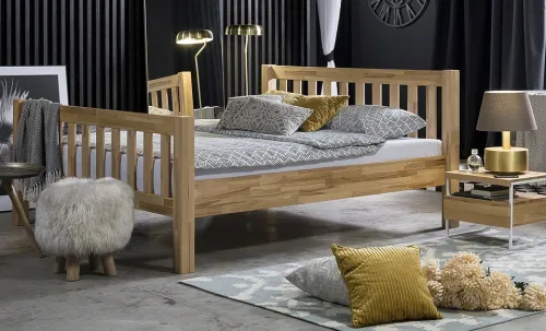 Holzbett massiv Bondi | Kernbuche geölt | verschiedene Größen