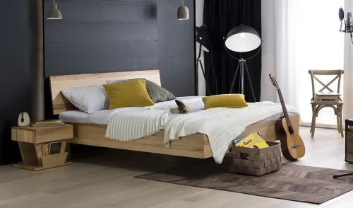 Holzbett massiv Clover | Kernbuche geölt | 180x210