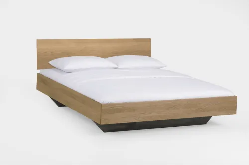 Holzbett massiv Clover | Wildeiche Honig geölt | 160x220