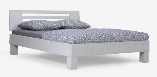 Holzbett massiv Dahlia | Buche weiß lackiert | 100x190 | Kopfteil 2