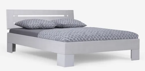 Holzbett massiv Dahlia | Buche weiß lackiert | 120x200 | Kopfteil 4