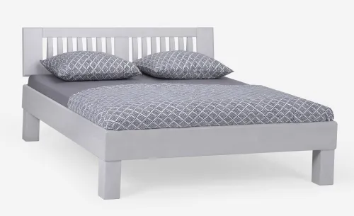 Holzbett massiv Dahlia | Buche weiß lackiert | 140x210 | Kopfteil 3