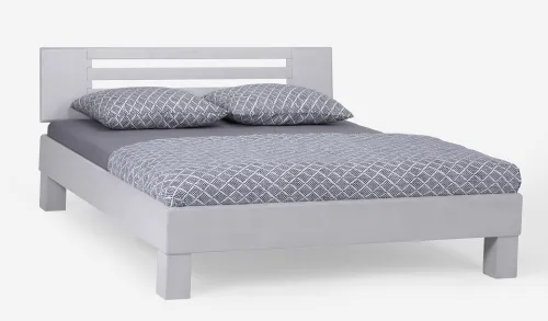 Holzbett massiv Dahlia | Buche weiß lackiert | 160x190 | Kopfteil 1