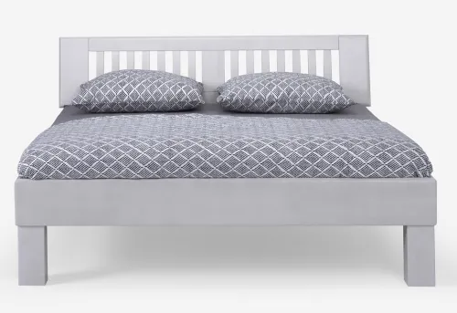 Holzbett massiv Dahlia | Buche weiß lackiert | 200x200 | Kopfteil 3