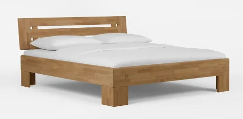 Holzbett massiv Dahlia | Wildeiche Honig geölt | 120x210 | Kopfteil 3