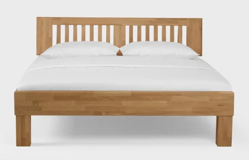 Holzbett massiv Dahlia | Wildeiche Honig geölt | 120x220 | Kopfteil 4