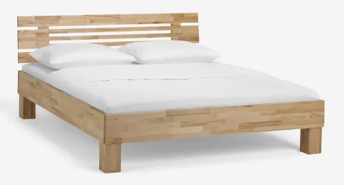 Holzbett massiv Daisy | Kernbuche geölt | 180x220 | Kopfteil 1