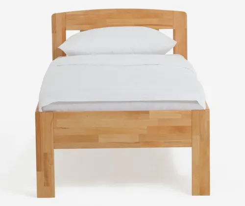 Holzbett massiv Jasmine | Buche lackiert | 100x190 | ohne Fußteil