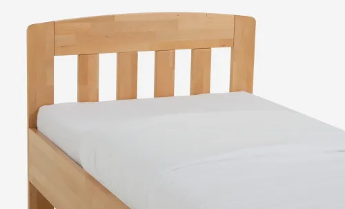 Holzbett massiv Jasmine | Buche lackiert | 100x220 | mit Fußteil