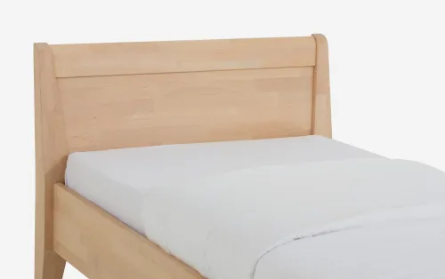Holzbett massiv Jasmine | Buche natur geölt | 100x210 | ohne Fußteil