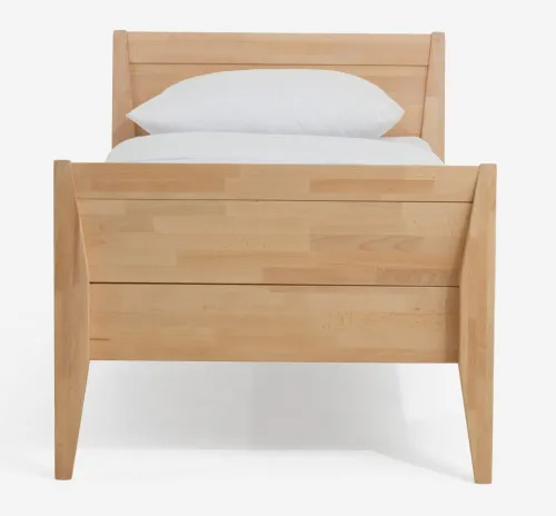 Holzbett massiv Jasmine | Buche natur geölt | 100x220 | mit Fußteil