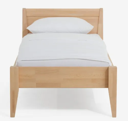Holzbett massiv Jasmine | Buche natur geölt | 120x210 | mit Fußteil