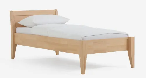 Holzbett massiv Jasmine | Buche natur geölt | 90x210 | ohne Fußteil