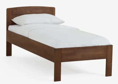 Holzbett massiv Jasmine | Buche walnuss geölt | 120x200 | ohne Fußteil