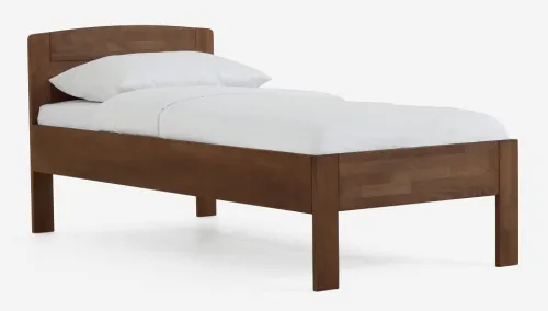 Holzbett massiv Jasmine | Buche walnuss geölt | 120x200 | ohne Fußteil