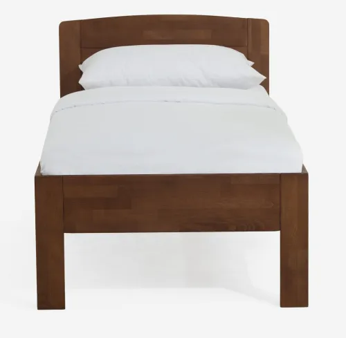 Holzbett massiv Jasmine | Buche walnuss geölt | 90x190 | ohne Fußteil