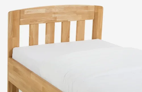 Holzbett massiv Jasmine | Wildeiche honig geölt | verschiedene Größen