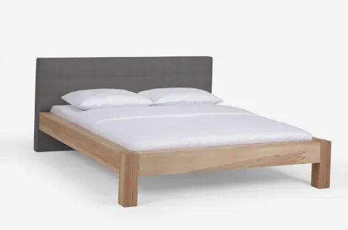 Holzbett massiv Lotus | Kernbuche geölt | 200x220 | Kopfteil 2
